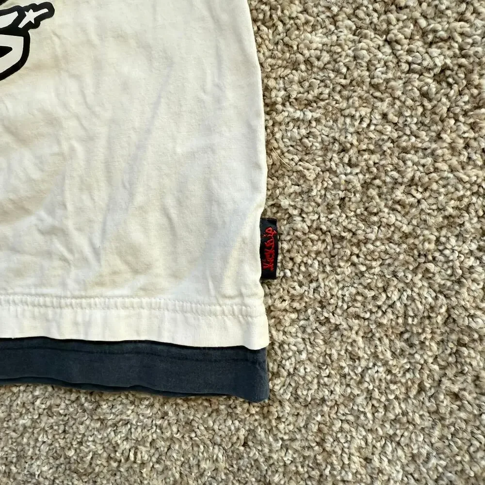 Kick Kid Boys’ Graphic T-Shirt Size‎ 8 - White/Black Streetwear Style